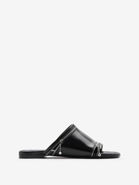 Leather Peep Slides