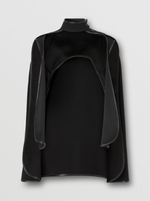 Burberry Silk Reconstructed Tailored Jacket