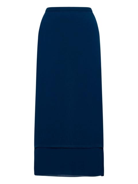 GUCCI double-layer pleated skirt