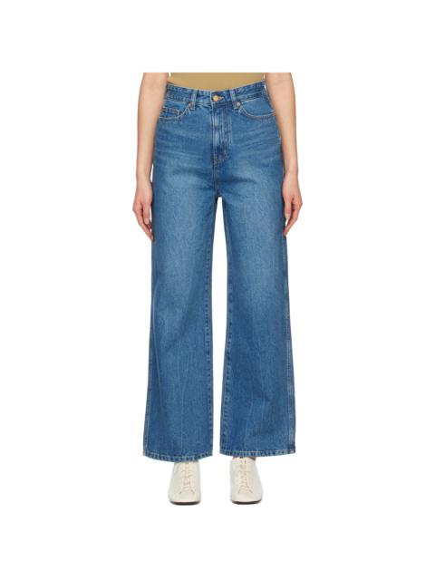 ARCH THE Blue Wide Straight Jeans