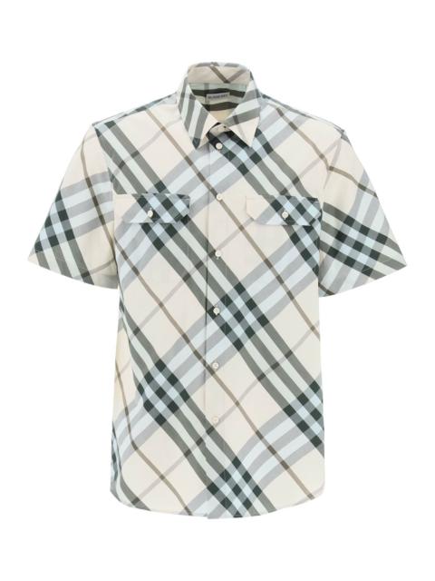 SHORT-SLEEVED CHECKERED SHIRT