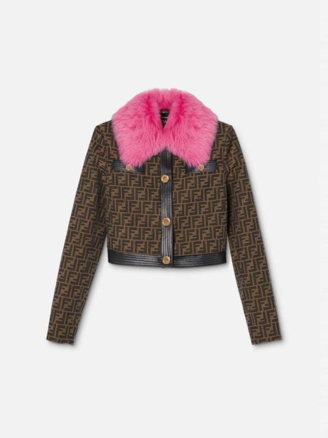 VERSACE Fendace FF Faux Fur Jacket