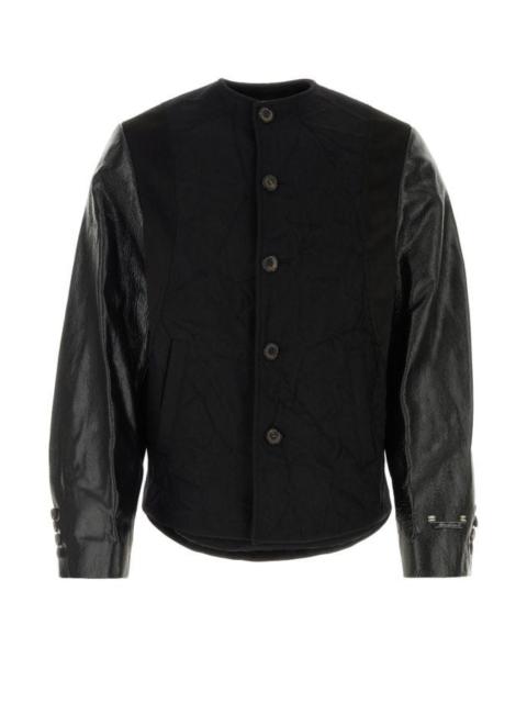 Black wool blend jacket