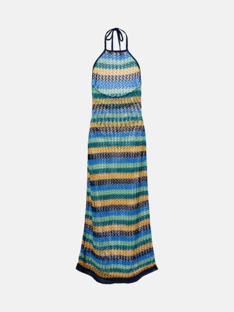 Etro Striped cotton-blend maxi dress
