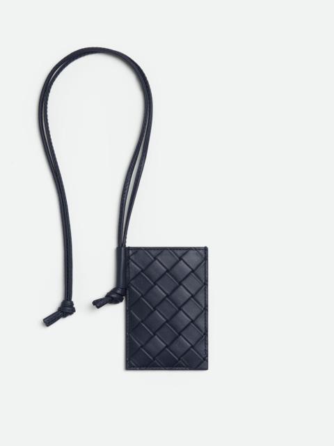 Bottega Veneta Intrecciato Stamp Badge Holder