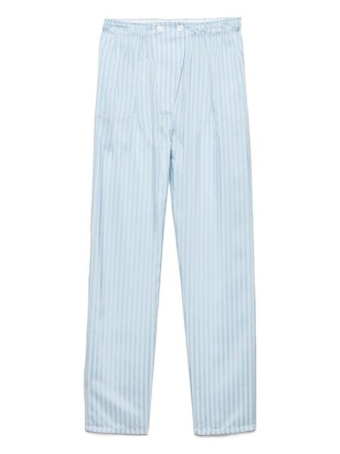 striped silk trousers