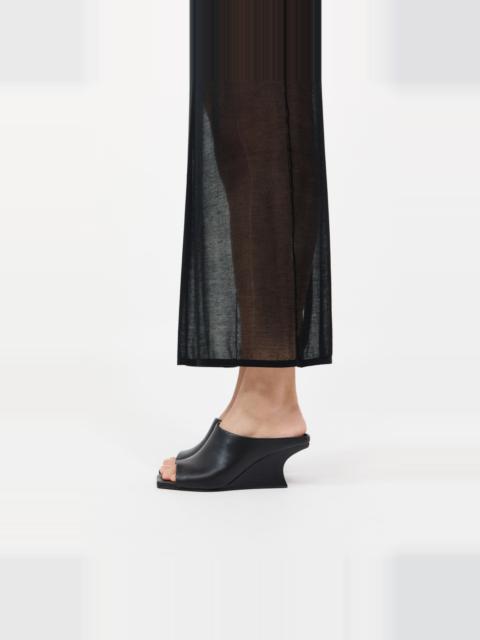 Architectural Wedge Mules - Black