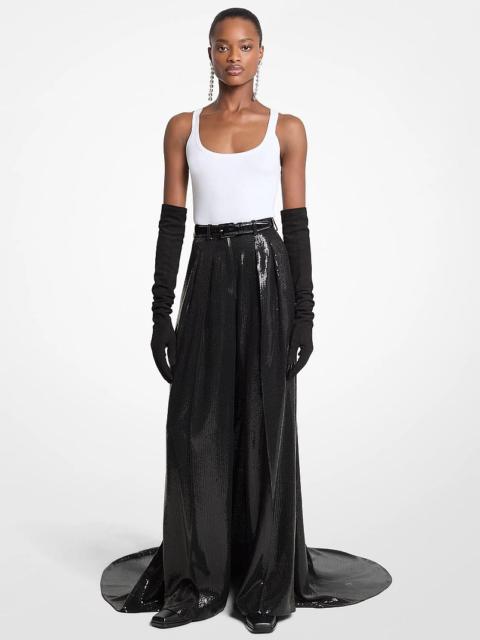 MICHAEL KORS COLLECTION Sequined Crepe Opera Trousers