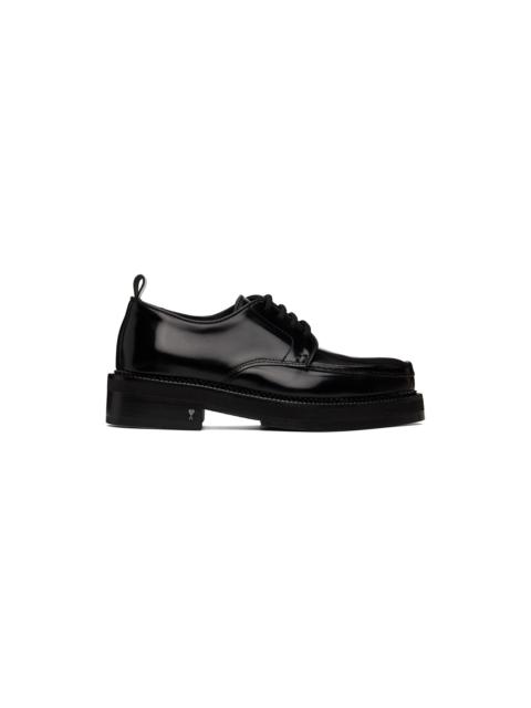 AMI Paris Black Square Toe Derbys