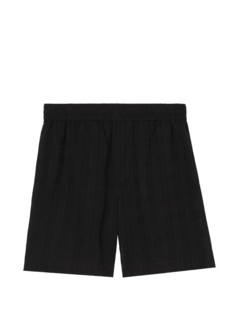 Burberry check cotton voile shorts