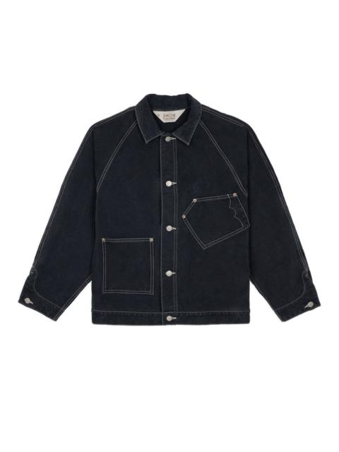 BRAIN DEAD Canvas Cropped Engineer Jacket - Black