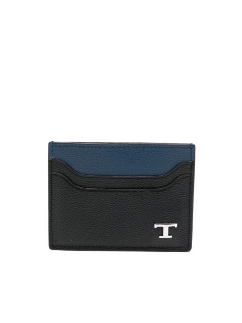 Tod's logo-plaque card holder