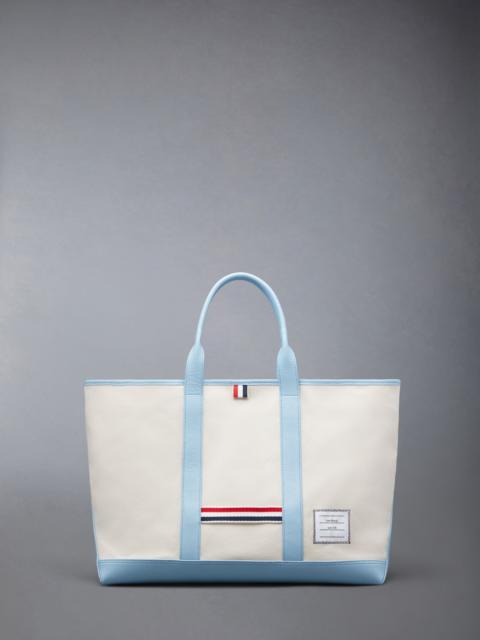 Thom Browne Canvas Leather Medium Tool Tote