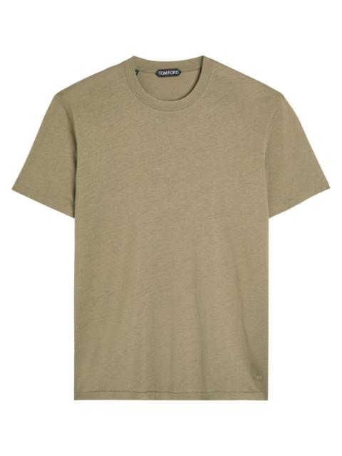 Tom Ford Logo-embroidered Jersey T-shirt