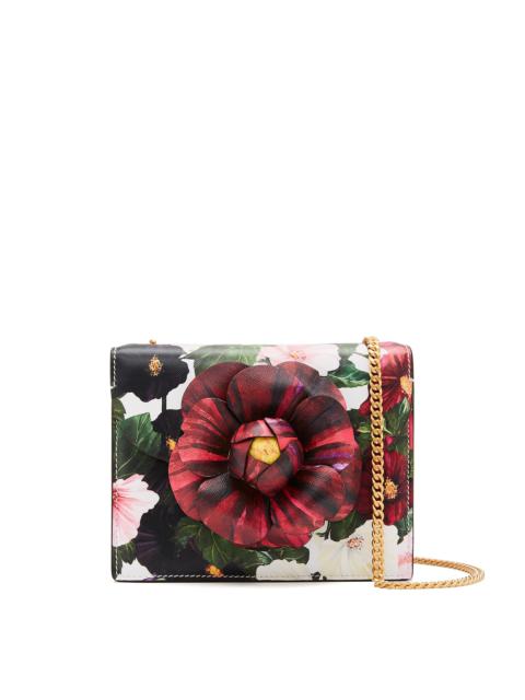 Oscar de la Renta HOLLYHOCKS PRINTED MINI TRO BAG