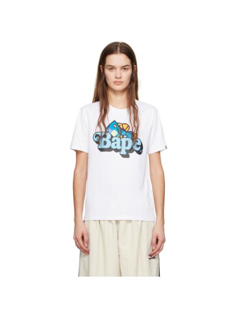 A BATHING APE® White Shark Milo T-Shirt