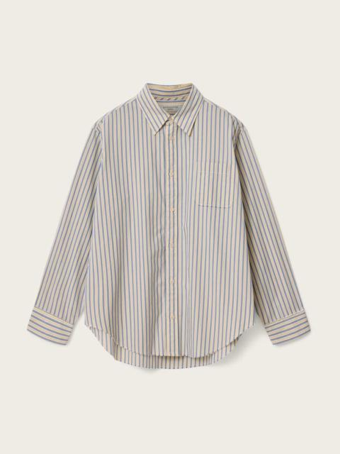 ALLSAINTS ROMA OVERSIZED LONG SLEEVE STRIPED SHIRT