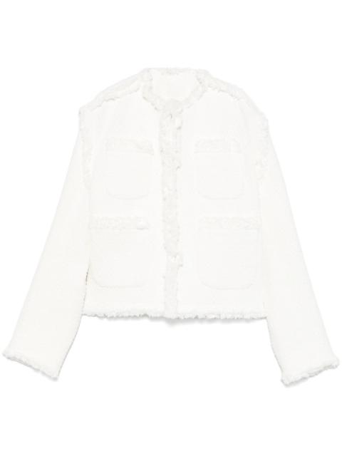 distressed-denim jacket