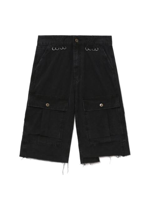 We11done cotton cargo shorts