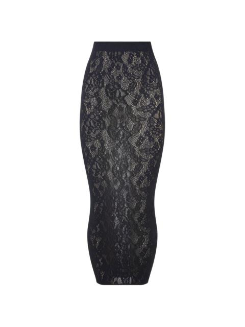 Wolford Infinite Rose net skirt