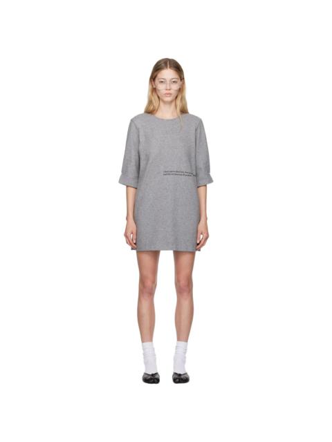 MM6 Maison Margiela Gray Wool Minidress