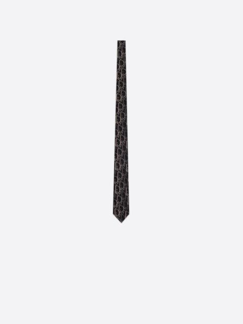 Dior Dior Oblique Beaded Tie