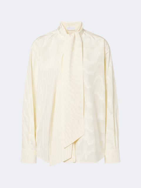 Stella McCartney Tie-neck moiré blouse