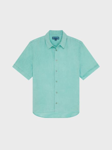 Vilebrequin MEN MINERAL DYE LINEN BOWLING SHIRT