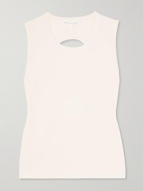 MARIA McMANUS Cutout Jersey Tank