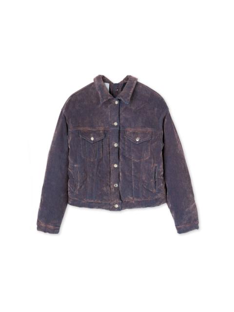 MSGM Jacket with "Flock Denim" workmanship