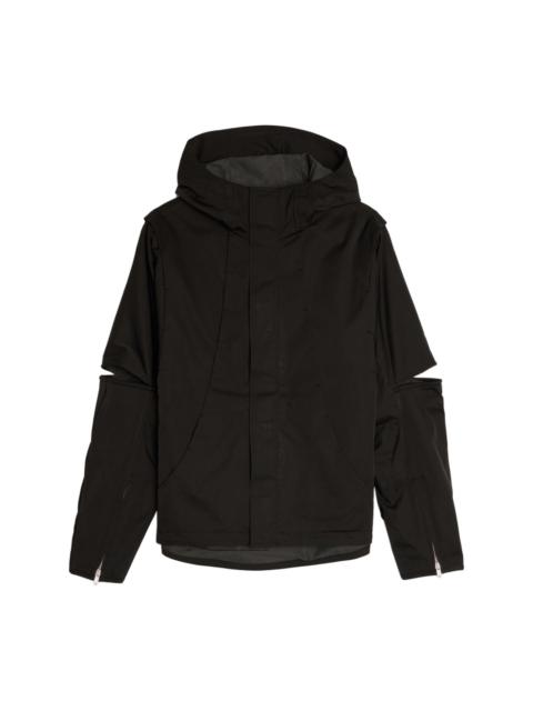 Storm cut-out hooded jacket