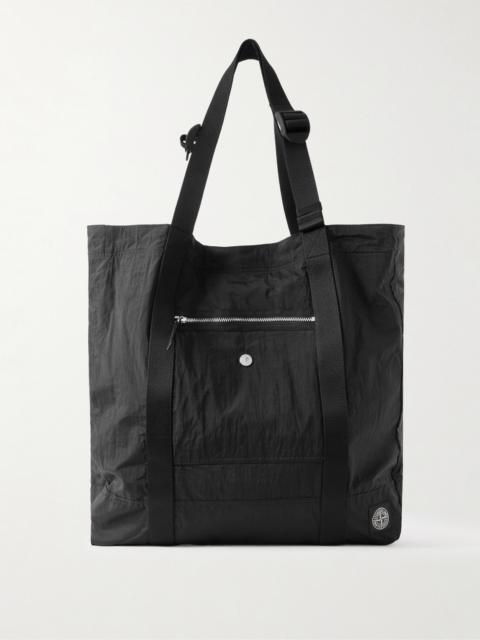 Stone Island Webbing-Trimmed Recycled-Shell Tote Bag