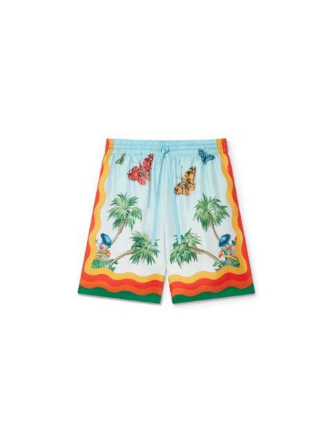 CASABLANCA Palm Springs Tennis Club Silk Shorts
