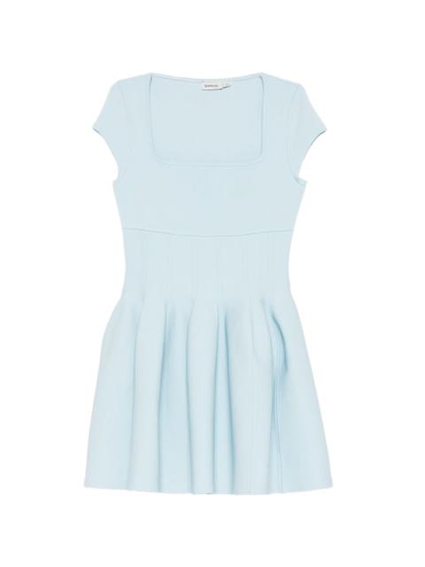 SIMKHAI square-neck flared mini dress