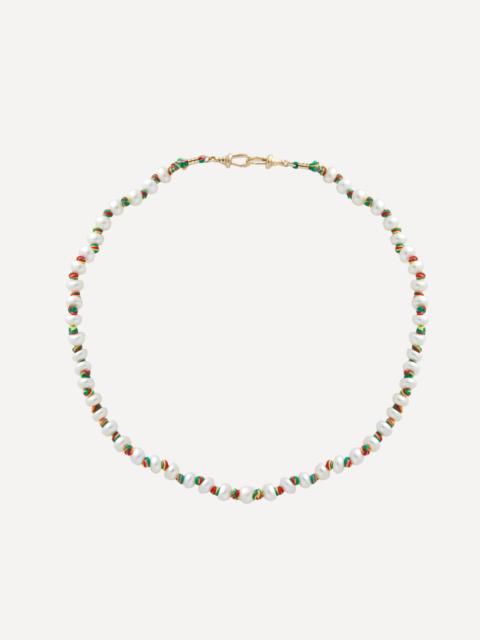 MARIE LICHTENBERG 9ct Gold Mauli Full Pearl Necklace