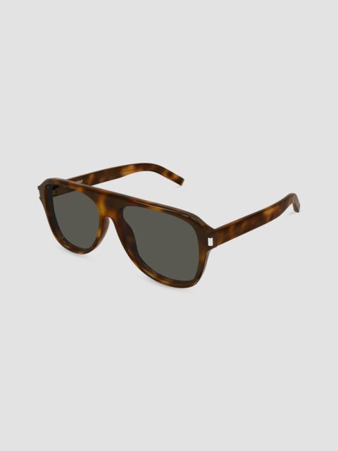 SAINT LAURENT Men's 59MM Pilot Sunglasses - Havana