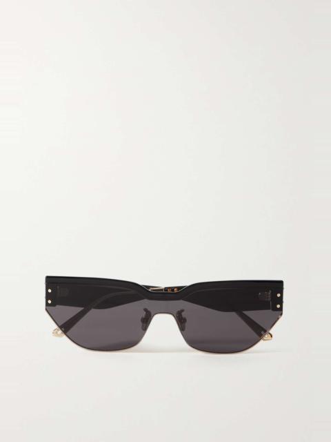 Dior DiorClub M3U D-frame acetate and gold-tone sunglasses