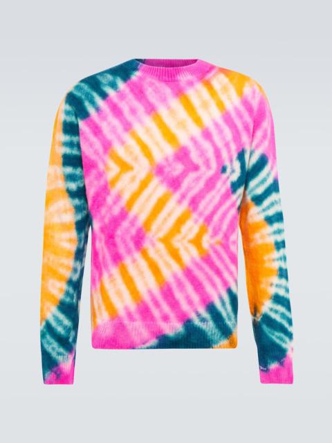 The Elder Statesman Zig dyed cashmere sweater