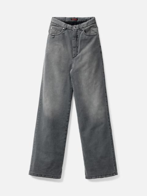 LU'U DAN WADDED STACK JEANS
