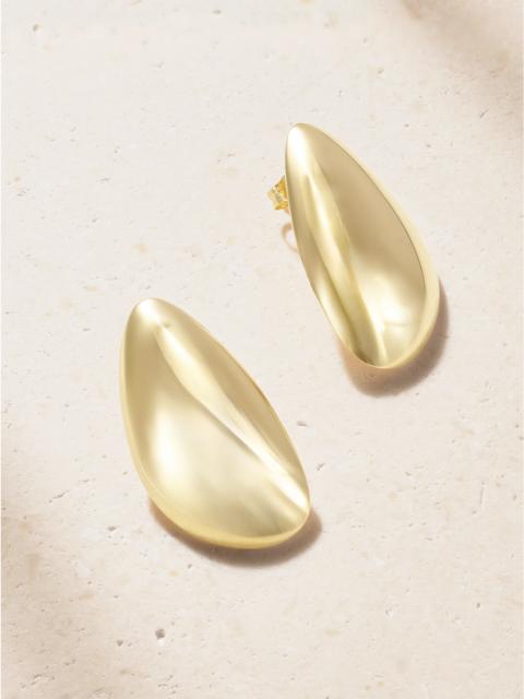By Pariah Sculptural 14-karat Recycled Gold Earrings