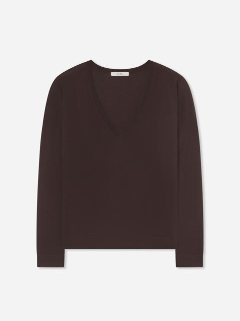CO V-Neck Sweater in Fine Cashmere