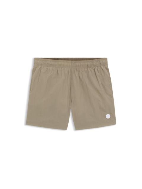 BOSS SWIM SHORTS WITH DOUBLE B MONOGRAM TRIM
