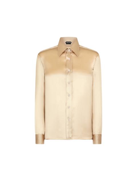 FLUID CHARMEUSE SILK SHIRT