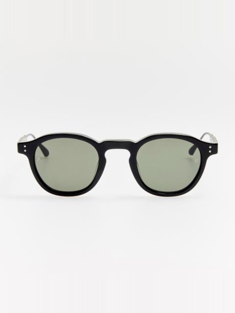 LINDA FARROW Heath Sunglasses in Matt Black