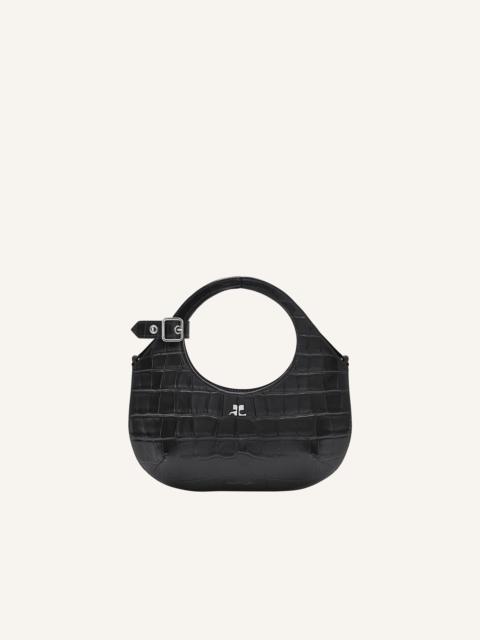 courrèges MINI HOLY CROCO STAMPED BAG