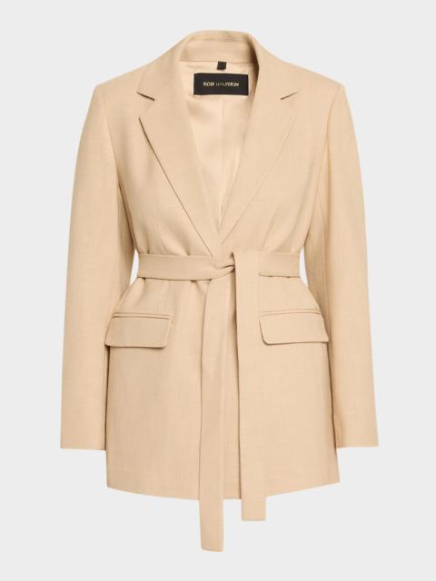 KOBI HALPERIN Kyla Belted Single-Breasted Jacket