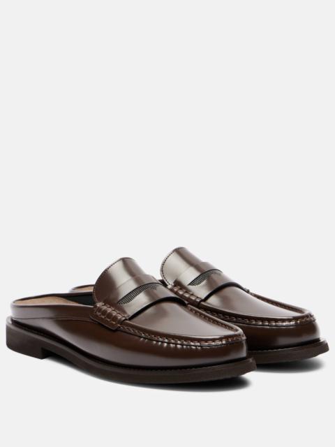 Monili leather mules