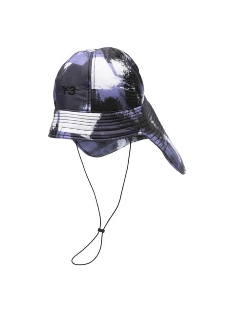 Y-3 neck-flap quilted bucket hat