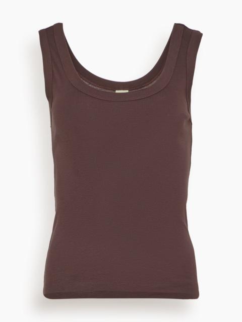 FLORE FLORE Hillie Tank in Choco Plum