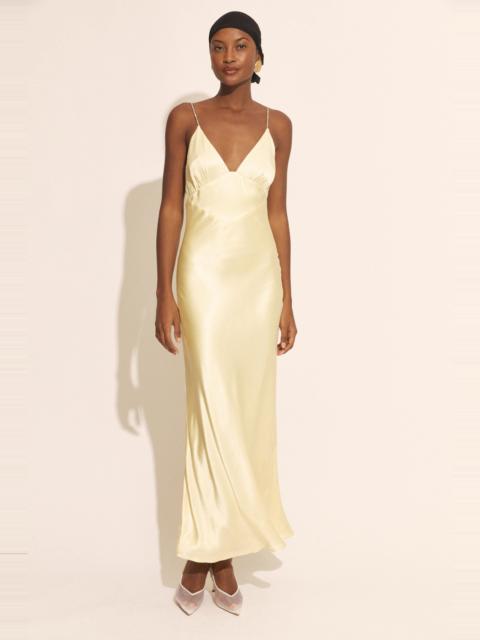 BARDOT Capri Diamonte Slip Dress In Canary Yellow